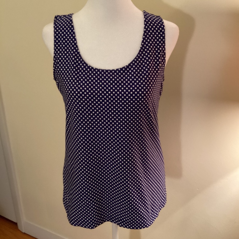 Chico’s polka dot tank top size 1 (M)